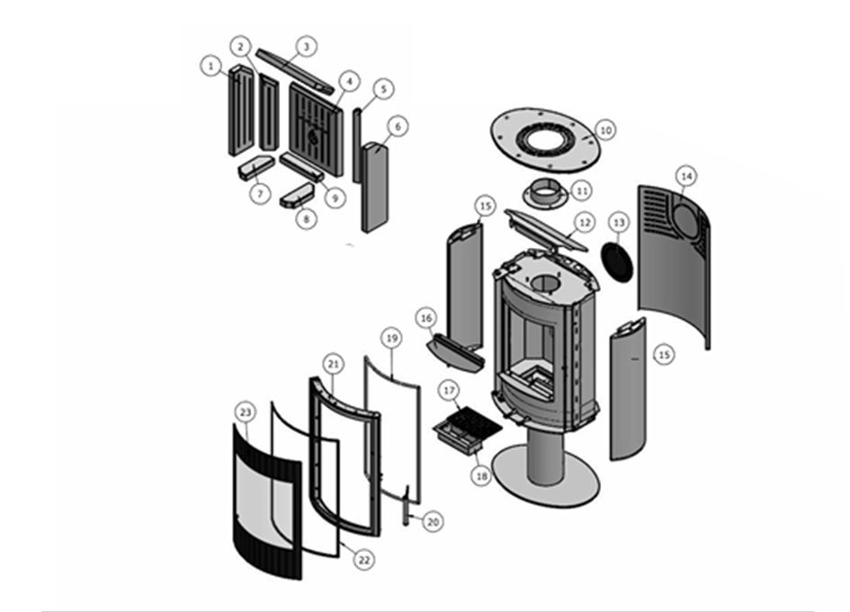 ACR Osprey eVe Exploded Drawing