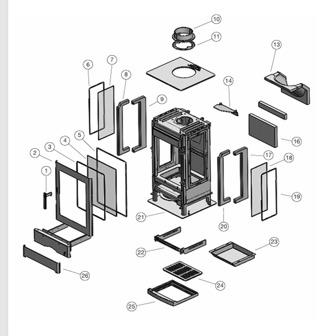 ACR Trinity 3 ECO Exploded Drawing